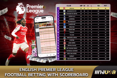 English Premier League Football Betting with Scoreboard