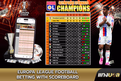 Europa League Football Betting with Scoreboard