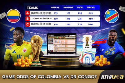 Game Odds of  Colombia vs DR Congo?