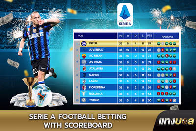 Serie A Football Betting with Scoreboard