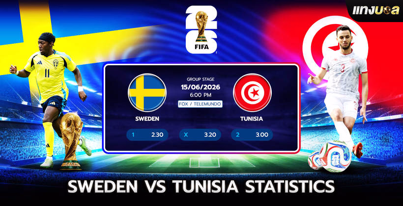 Sweden  vs Tunisia Statistics