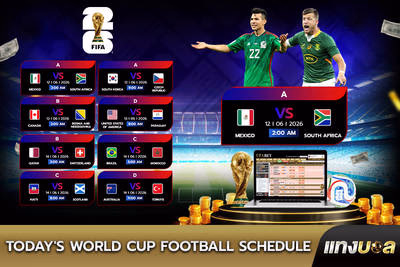 Today's World Cup Football Schedule