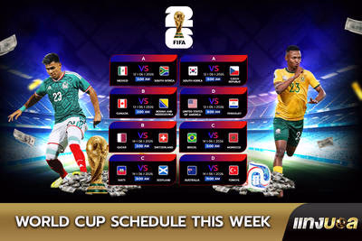 World Cup Schedule This Week